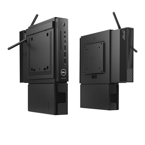 Dual VESA arm mount for Dell Wyse 5070 thin client, slim chassis 1