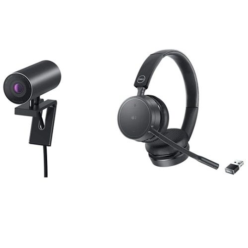 Dell UltraSharp Webcam WB7022 and Dell Pro Wireless Headset - WL5022