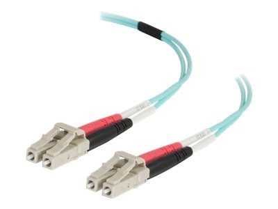 C2G 2m LC-LC 50/125 Duplex Multimode OM4 Fiber Cable - Aqua - 6ft - patch cable - 2 m - aqua 1
