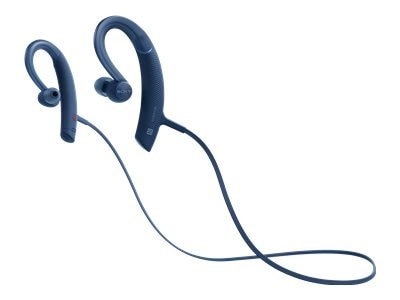 Sony MDR-XB80BS - Sports - earphones with mic - in-ear - over-the-ear mount - Bluetooth - wireless - NFC - blue 1