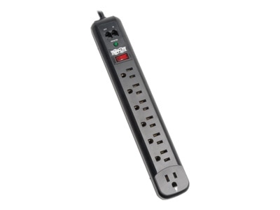 Tripp Lite Surge Protector Power Strip 120V Right Angle 7 Outlet RJ11 Black - surge protector - 1.8 kW 1