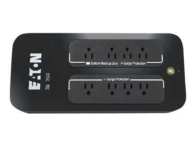 Eaton 3S - UPS - AC 120 V - 200-watt - 350 VA - output connectors: 8 - black 1