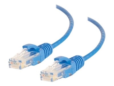 C2G 4ft Cat6 Snagless Unshielded (UTP) Slim Ethernet Network Patch Cable - Blue - patch cable - 4 ft - blue 1