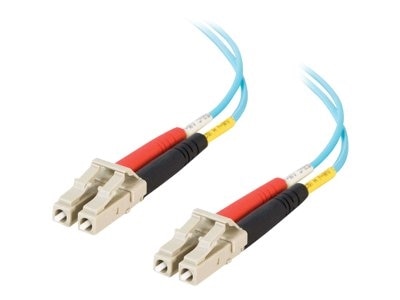 C2G 12m LC-LC 10Gb 50/125 Duplex Multimode OM3 Fiber Cable - Aqua - 39ft - network cable - 12 m - aqua 1