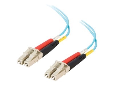 C2G 50m LC-LC 10Gb 50/125 Duplex Multimode OM3 Fiber Cable - Aqua - 164ft - network cable - 50 m - aqua 1