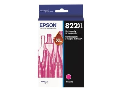 Epson T822 Original High Yield Inkjet Ink Cartridge - Magenta Pack 1