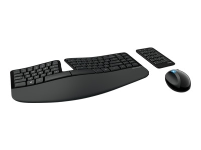 Microsoft Sculpt Ergonomic Wireless Keyboard, Mouse & Keypad - Black 1