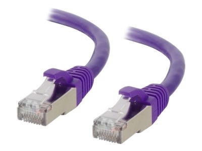 C2G 7ft Cat6 Snagless Shielded (STP)Ethernet Network Patch Cable - Purple - patch cable - 7 ft - purple 1