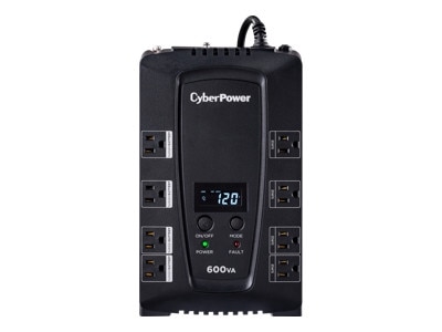 CyberPower CP600LCD - UPS - AC 120 V - 340-watt - 600 VA 7 Ah - USB - output connectors: 8 1