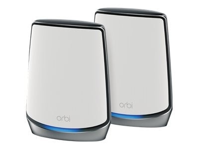 NETGEAR Orbi WiFi System RBK852 - Wi-Fi system (router, extender) - up to 5,000 sq.ft - mesh - GigE, 2.5 GigE - 802.11a/b/g/n/ac, 802.11a/b/g/n/ac/ax - Tri-Band 1