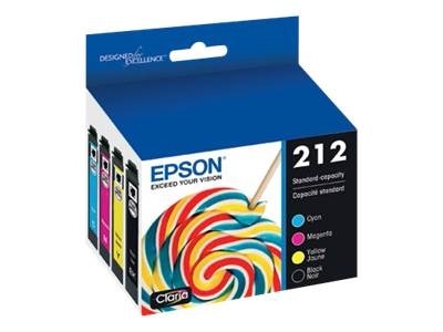 Epson 212 Multi-pack - 4-pack - black, yellow, cyan, magenta - original - ink cartridge 1
