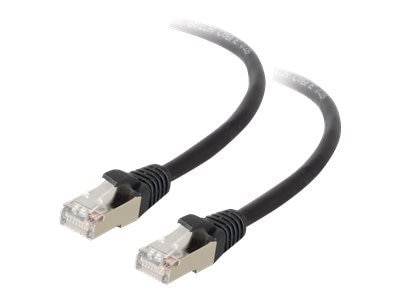 C2G 25ft Cat5e Snagless Shielded (STP) Ethernet Network Patch Cable - Black - patch cable - 25 ft - black 1