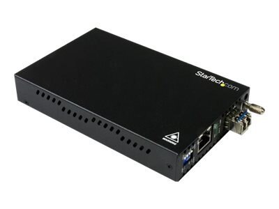 StarTech.com Singlemode (SM) LC Fiber Media Converter for 1Gbe Network - 10km - Gigabit Ethernet - 1310nm - with SFP ... 1