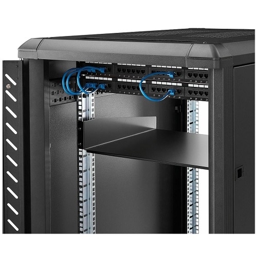 Standard Universal Server Rack Cabinet Shelf - Black