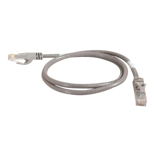 C2G 10ft Cat6 Snagless Unshielded (UTP) Network Crossover Patch Cable - Gray - crossover cable - gray 1