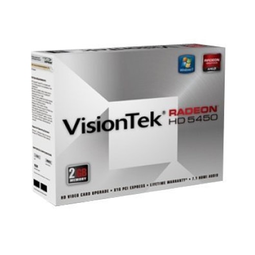 VisionTek  Radeon HD 5450 2 GB DDR3 PCIe 2.1 x16 DVI, D-Sub, HDMI Graphics Card - 900356 1