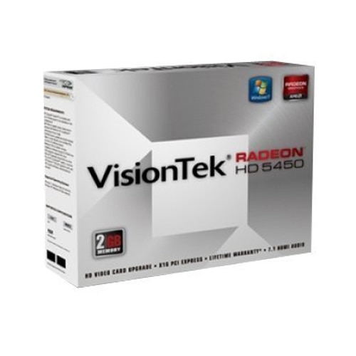 VisionTek Radeon HD 5450 2 GB DDR3 PCIe 2.1 x16 DVI D Sub HDMI