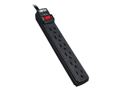 Tripp Lite Surge Protector Power Strip 6 Outlet 6' Cord 360 Joules Black - surge protector 1