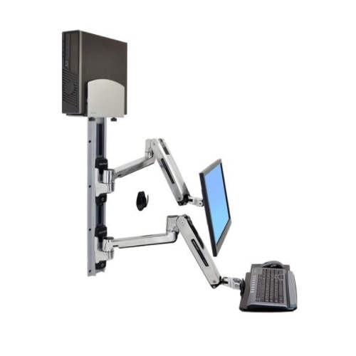 Ergotron LX Sit-Stand Wall Mount System - Mounting Kit 1