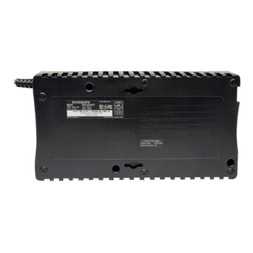 Tripp Lite ECO Series UPS- 550VA compact low profile- 1-line tel/modem/fax protection- USB port- 8 outlets. -4 UPS/surge 1
