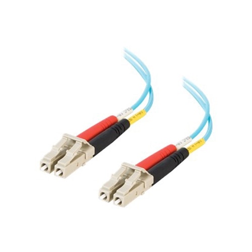 C2G 5m LC-LC 10Gb 50/125 Duplex Multimode OM3 Fiber Cable - Aqua - 16ft - patch cable - 5 m - aqua 1