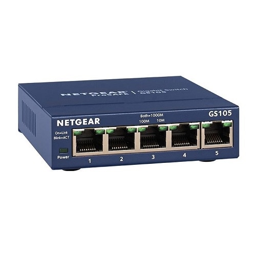 Netgear ProSAFE GS105 5Port Copper Gigabit Switch 1