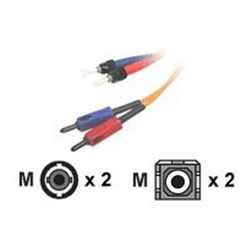 C2G-10m SC-ST 62.5/125 OM1 Duplex Multimode PVC Fiber Optic Cable - Orange 1
