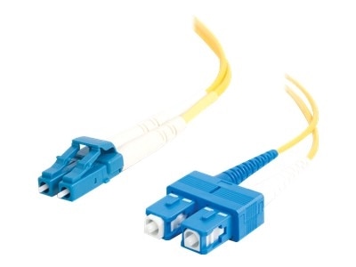 C2G 9m LC-SC 9/125 Duplex Single Mode OS2 Fiber Cable - Yellow - 30ft - patch cable - 9 m - yellow 1