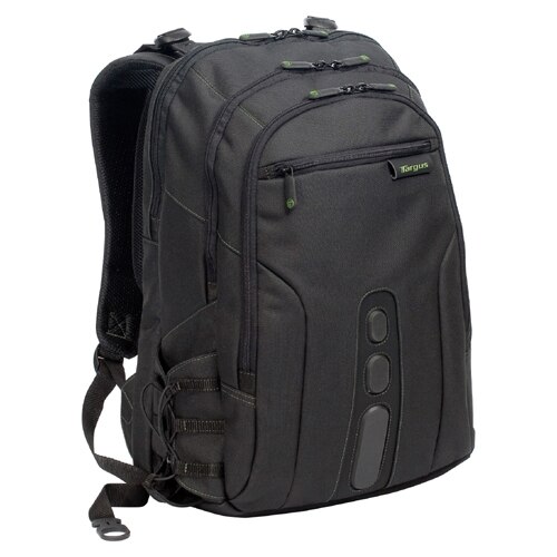 Targus Spruce Ecosmart Backpack - Fits Laptop with Screen Sizes Up to 17-inch - Black/Green 1