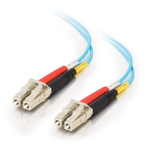 C2G 3m LC-LC 10Gb 50/125 Duplex Multimode OM3 Fiber Cable - Aqua - 10ft - patch cable - 3 m - aqua 1