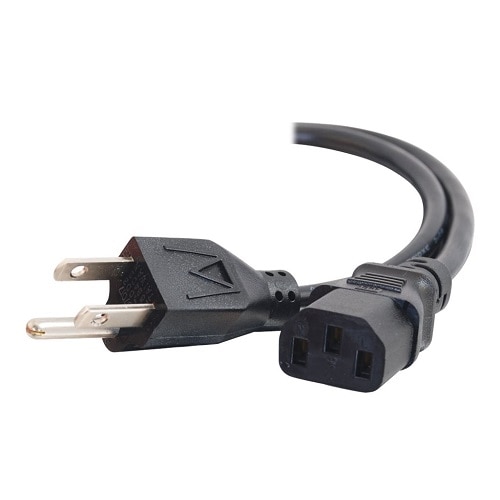 C2G 8ft Power Cord - 16 AWG - NEMA 5-15P to IEC320C13 - Computer Power - power cable - 8 ft 1
