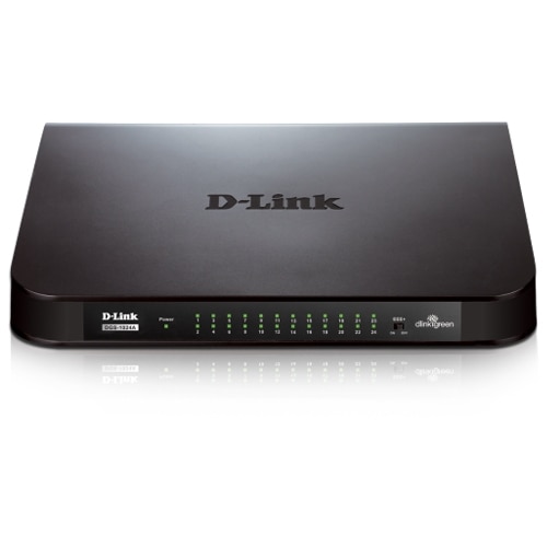24-port D-Link DGS 1024A - Switch - unmanaged - 24 x 10/100/1000 - desktop, wall-mountable 1
