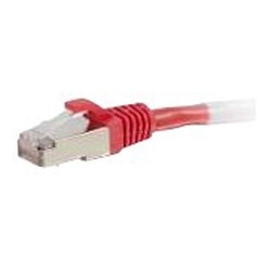 C2G 25ft Cat6 Ethernet Cable - Snagless Shielded (STP) - Red - patch cable - 25 ft - red 1