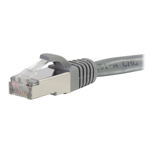 C2G 1ft Cat6 Snagless Shielded (STP) Ethernet Network Patch Cable - Gray - patch cable - 1 ft - gray 1