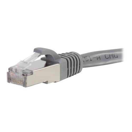 C2G 12ft Cat6 Snagless Shielded (STP) Ethernet Network Patch Cable - Gray - patch cable - 12 ft - gray 1