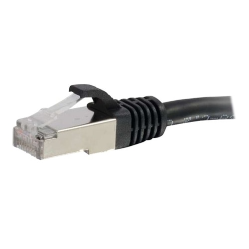 C2G 10ft Cat6 Ethernet Cable - Snagless Shielded (STP) - Black - patch cable - 10 ft - black 1