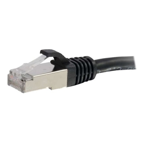 C2G 25ft Cat6 Ethernet Cable - Snagless Shielded (STP) - Black - patch cable - 25 ft - black 1
