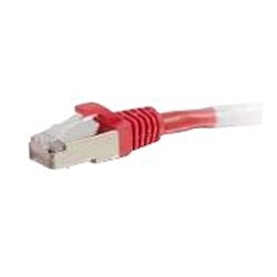 C2G 7ft Cat6 Ethernet Cable - Snagless Shielded (STP) - Red - patch cable - 7 ft - red 1