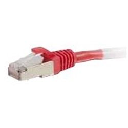 C2G 15ft Cat6 Snagless Shielded (STP) Ethernet Network Patch Cable - Red - patch cable - 15 ft - red 1