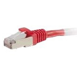 C2G Cat6 Snagless Shielded (STP) Network Patch Cable - patch cable - 35 ft - red 1