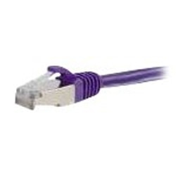 C2G 10ft Cat6 Snagless Shielded (STP)Ethernet Network Patch Cable - Purple - patch cable - 10 ft - purple 1