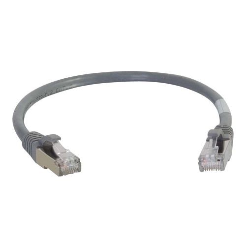 C2G Cat6a Snagless Shielded (STP) Network Patch Cable - patch cable - 6 ft - gray 1