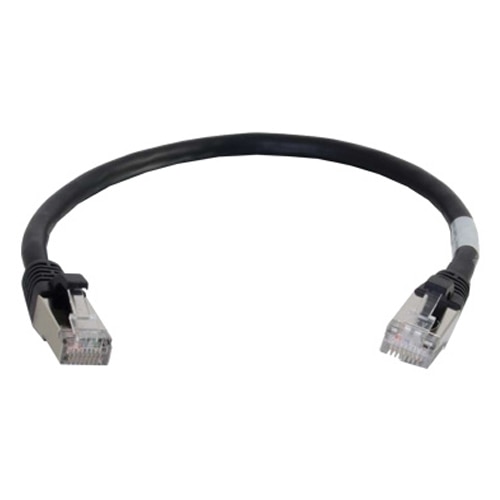 C2G Cat6a Snagless Shielded (STP) Network Patch Cable - patch cable - 1 ft - black 1