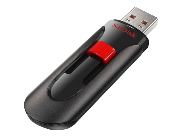 SanDisk Cruzer Glide - USB flash drive - 128 GB - USB 2.0 - black, red 1