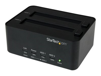 StarTech.com Dual Bay USB 3.0 Duplicator and Eraser Dock for 2.5-inch & 3.5-inch SATA SSD HDD - 1:1 Standalone Cloner... 1