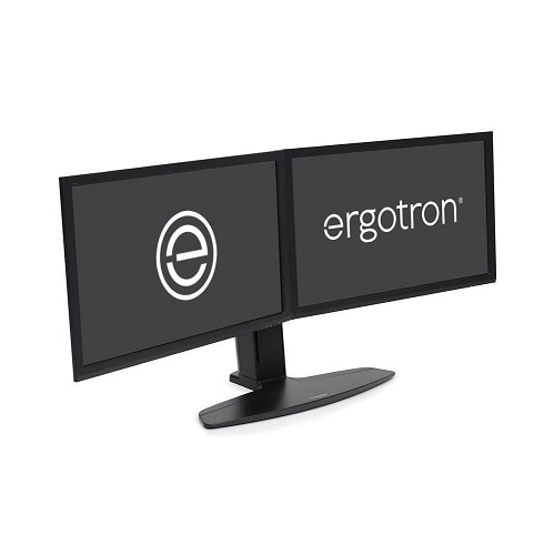 Ergotron Neo-Flex Dual LCD Monitor Lift Stand - Stand - for 2 LCD displays - black - screen size: up to 24-inch 1