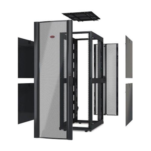 APC AR3307X617 - 48U NetShelter SX Rack - Extra Deep - 600mm Wide x 1200mm Wide - Black - With Roof - Without Sides and Doors 1