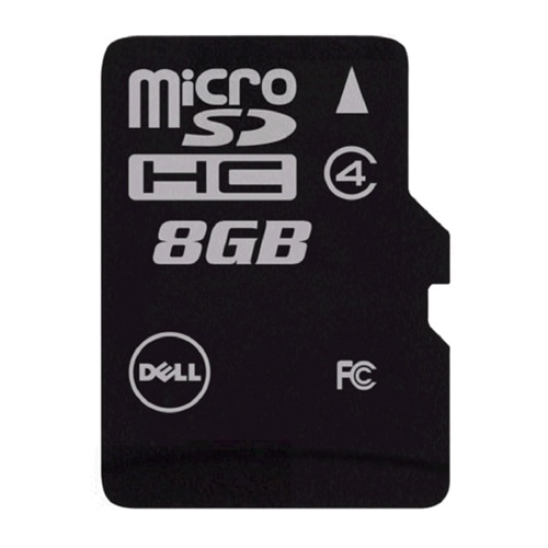 Dell - Flash memory card (adapter included) - 8 GB - Class 4 - microSDHC 1