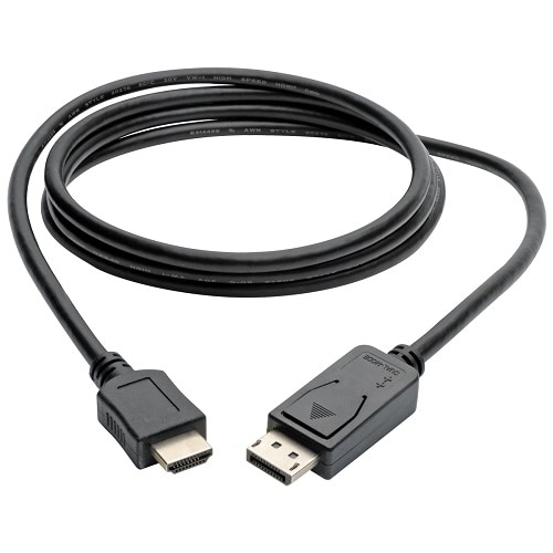 Tripp Lite 6ft DisplayPort to HDMI Adapter Cable Video / Audio Cable DP M/M 6' - Black 1