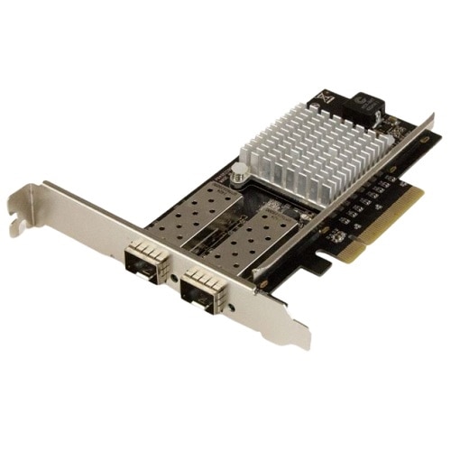 StarTech 10G Network Card - 2x 10G Open SFP+ Multimode LC Fiber Connector - Intel 82599 Chip - Gigabit Ethernet Card 1